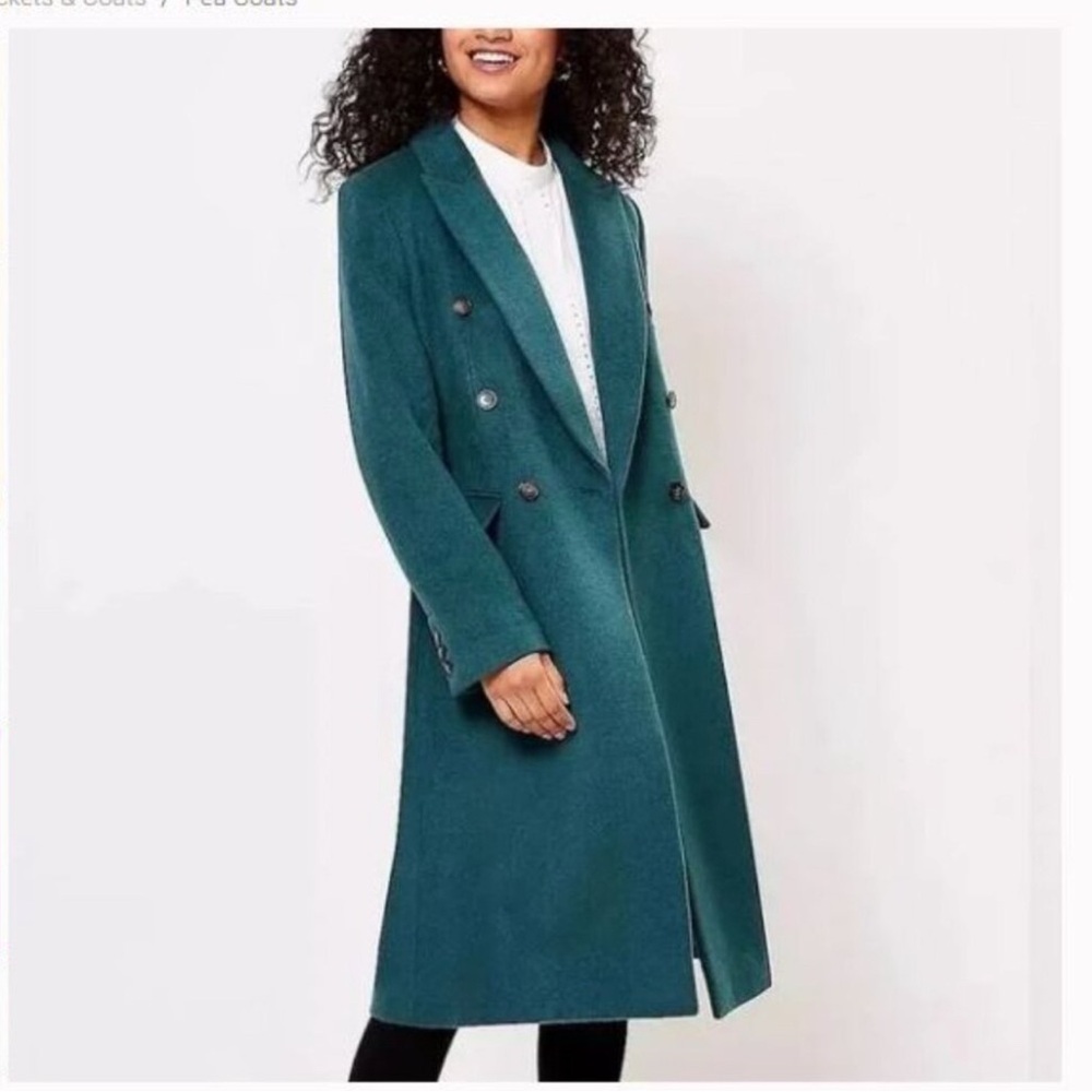 LOFT Forest Green Women's Pea Coat